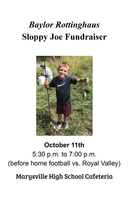 Baylor Rottinghaus Sloppy Joe Fundraiser